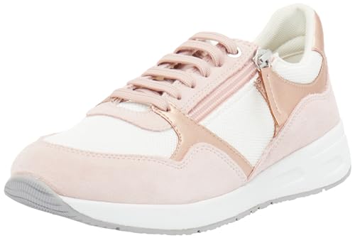 Geox D BULMYA B Sneaker, LT Rose/White, 41 EU von Geox