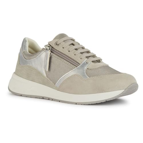 Geox D BULMYA B Sneaker, Light Grey, 36 EU von Geox