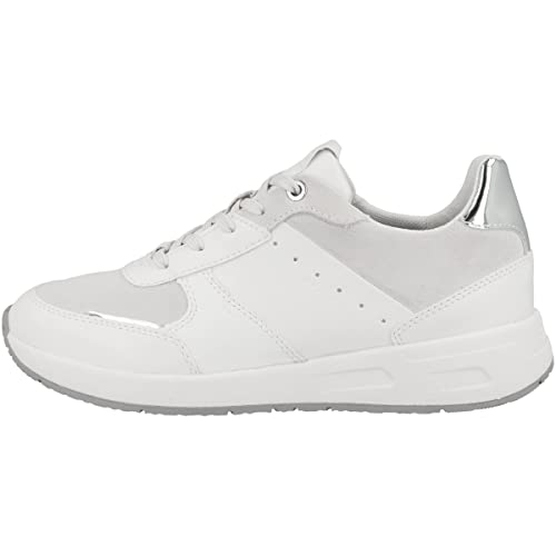 Geox D BULMYA Sneaker, Off White/Optic Whit, 36 EU von Geox