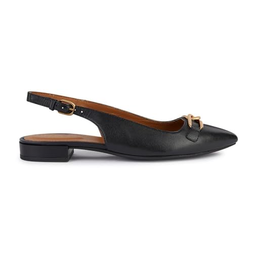 Geox D CHARYSSA Ballet Flat, Black, 35 EU von Geox