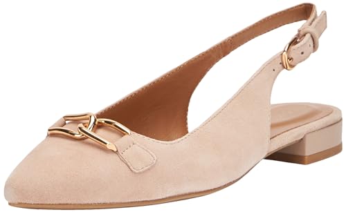 Geox D CHARYSSA Ballet Flat, Nude, 37.5 EU von Geox