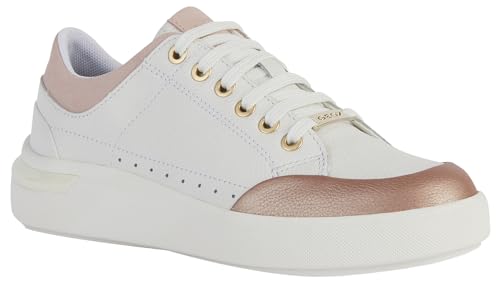 Geox D DALYLA A Sneaker, White/LT Rose, 39 EU von Geox