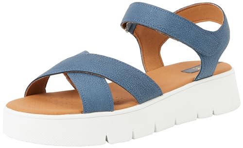 Geox Damen Dandra 40 C Wedge Sandal, Avio, 38 EU Geox Damen Dandra 40 C Wedge Sandal, Avio, 38 EU von Geox