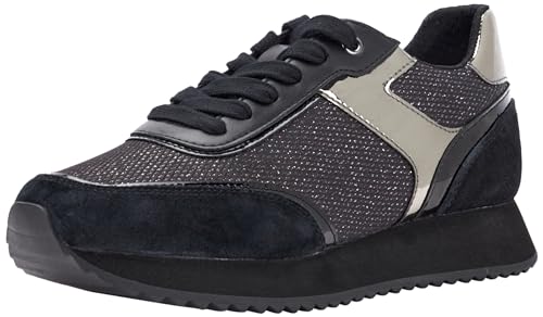 Geox D DORALEA A Sneaker, Black, 38 EU von Geox