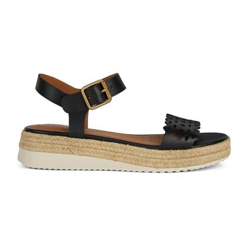 Geox Mädchen Eolie Wedge Sandal, Schwarz, 41 EU Geox Mädchen Eolie Wedge Sandal, Schwarz, 41 EU von Geox