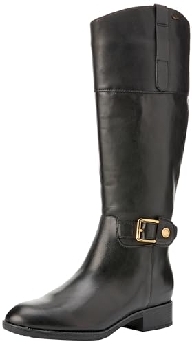 Geox D Felicity NP ABX Knee High Boot, Black, 35 EU von Geox