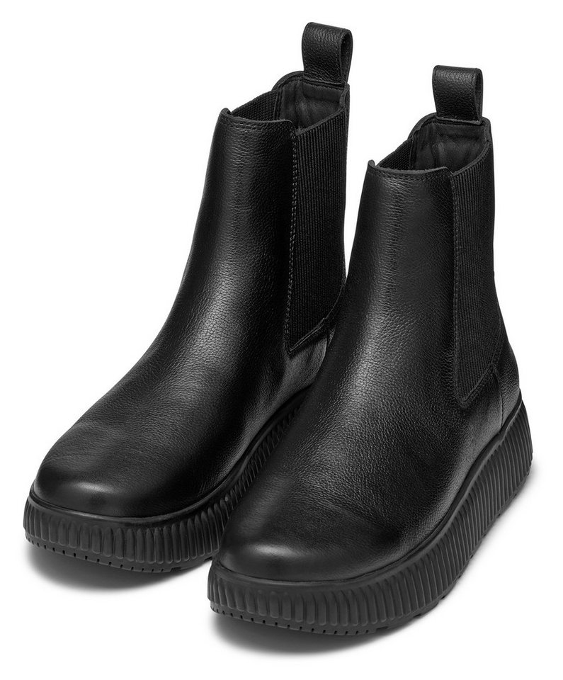 Geox D GRAISY B Chelseaboots Schlupfstiefel, Freizeitschuh, Winterboots mit durchgehender Sohle von Geox
