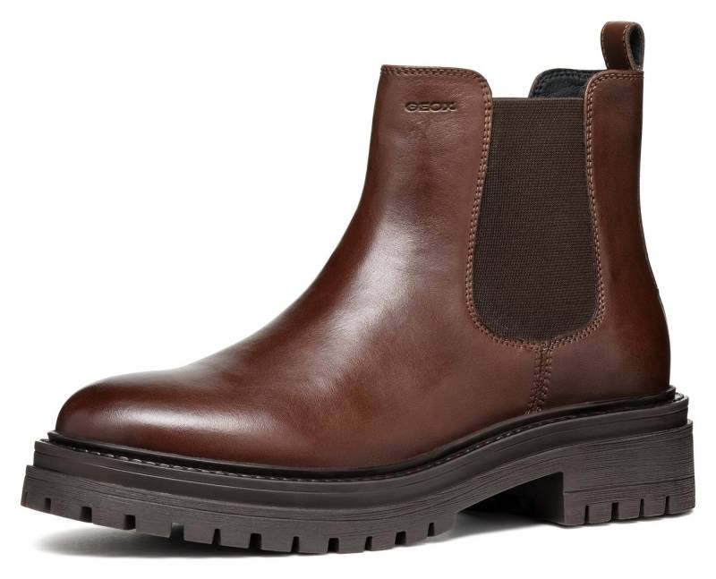 Geox D IRIDEA B Chelseaboots Chunky Boot, Plateau Stiefelette mit modischem Blockabsatz von Geox