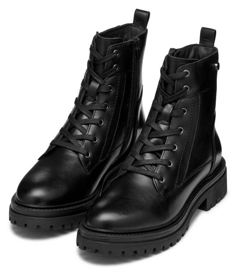 Geox D IRIDEA G Schnürboots Chunky Boot, Plateau Stiefelette mit Blockabsatz von Geox
