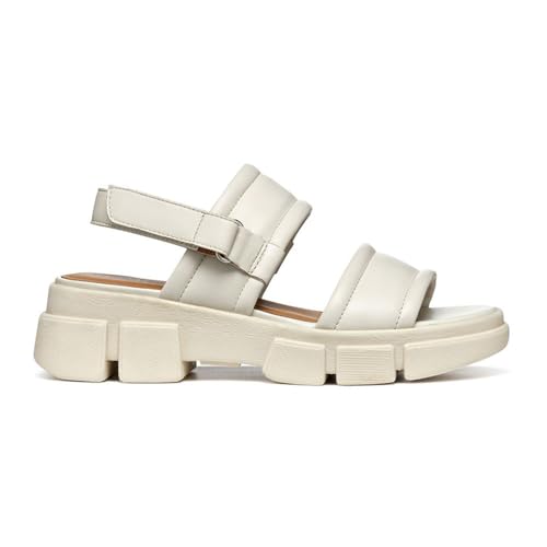 Geox D LISBONA A Wedge Sandal, Sand, 36 EU Geox D LISBONA A Wedge Sandal, Sand, 36 EU von Geox