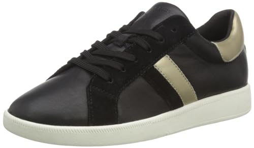 Geox D MELEDA B Sneaker, Black/Platinum, 36 EU von Geox