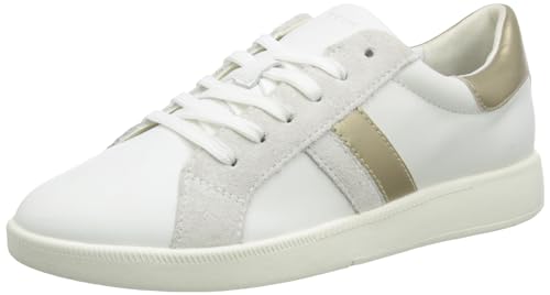 Geox D MELEDA B Sneaker, White/Platinum, 38 EU Geox D MELEDA B Sneaker, White/Platinum, 38 EU von Geox