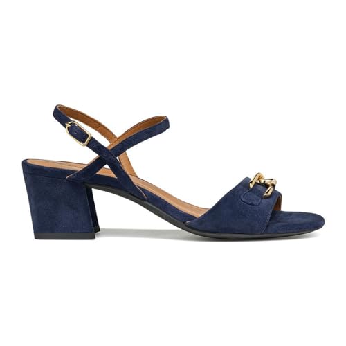 Geox D New ERAKLIA 50 Heeled Sandal, Navy, 36 EU von Geox