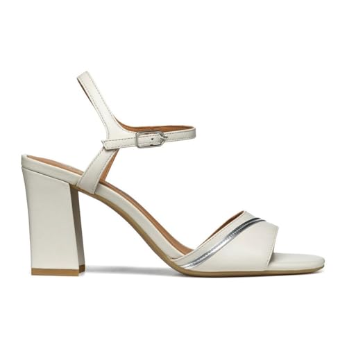 Geox D New ERAKLIA 80 F Heeled Sandal, LT Sand, 38 EU von Geox