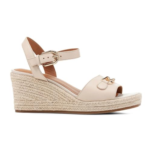 Geox D PANAREA C Wedge Sandal, LT Sand, 39 EU von Geox