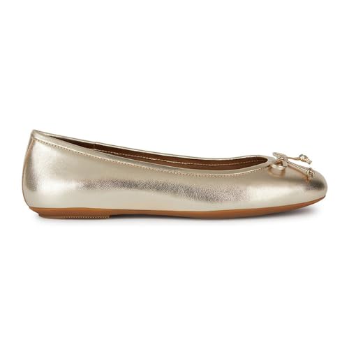 Geox D Palmaria H Ballet Flat, LT Gold, 41 EU von Geox