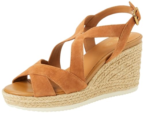 Geox D Ponza C Wedge Sandal, Cognac, 38 EU von Geox