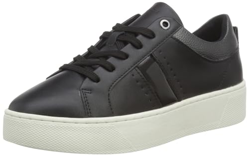 Geox D SKYELY A Sneaker, Black/Gun, 38 EU von Geox