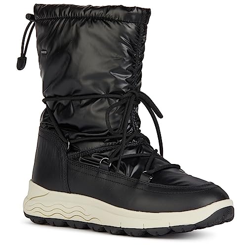 Geox D SPHERICA 4X4 B ABX Ankle Boot, Black, 36 EU von Geox