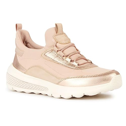 Geox D SPHERICA ACTIF A Sneaker, Nude/Rose Gold, 40 EU von Geox