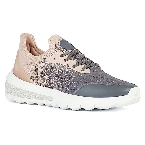 Geox D SPHERICA ACTIF B Sneaker, DK Stone/Nude, 35 EU von Geox