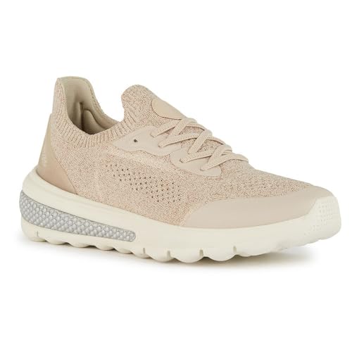 Geox Damen D Spherica Actif C Sneaker, Lt Sand, 38 EU von Geox