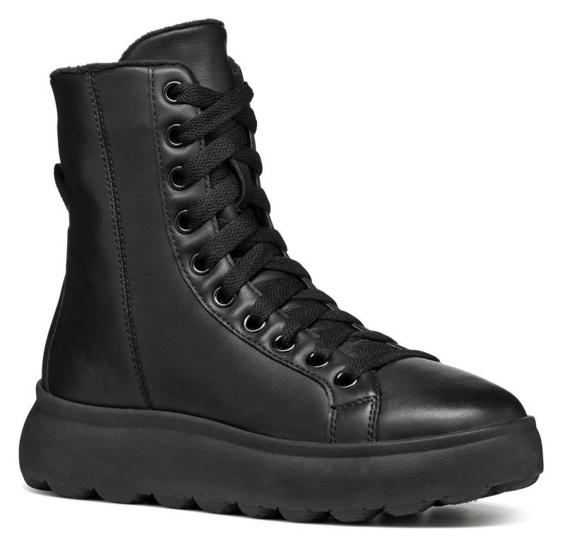 Geox D SPHERICA EC4.1 D Schnürboots Plateau Boot, Chunky Boot, Winterboot mit Warmfutter von Geox