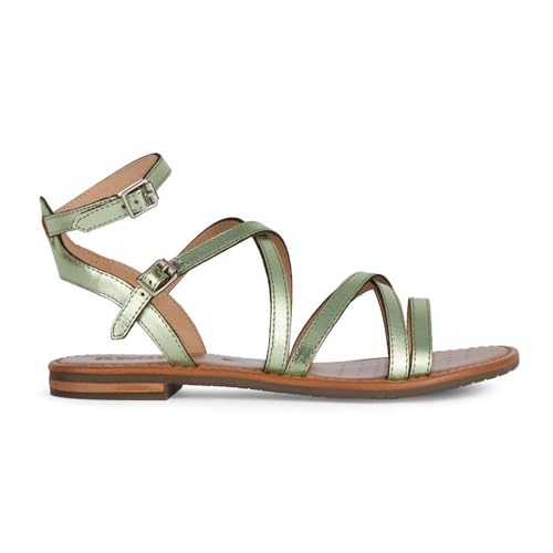 Geox D Sozy S G Flat Sandal, SAGE, 40 EU von Geox
