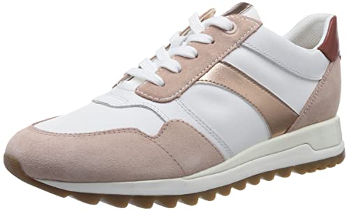 Geox D TABELYA Sneaker, Nude/White, 35 EU von Geox