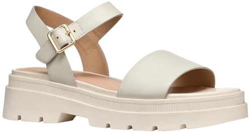 Geox Damen D ADACTER S D Flat Sandal, Lt Sand, 39 EU von Geox