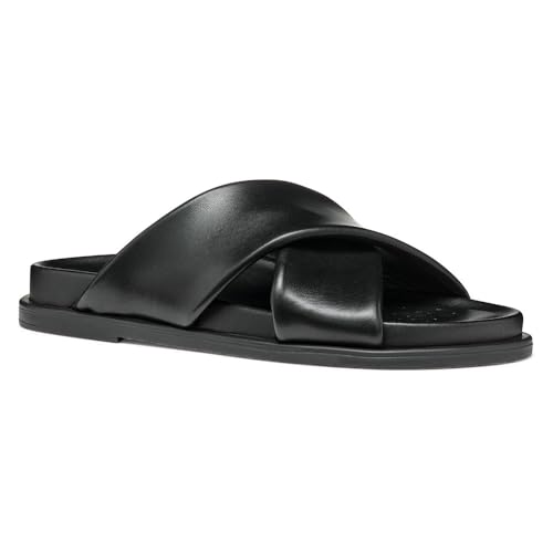 Geox Damen D ADELASH B Slide Sandal, Black, 35 EU von Geox