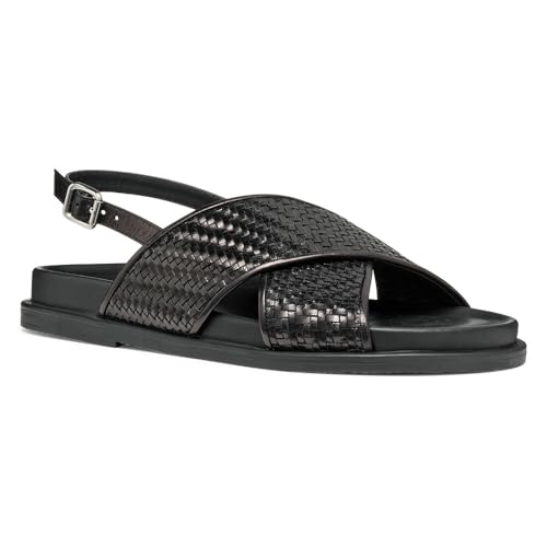 Geox Damen D ADELASH E Slide Sandal, Black, 41 EU von Geox