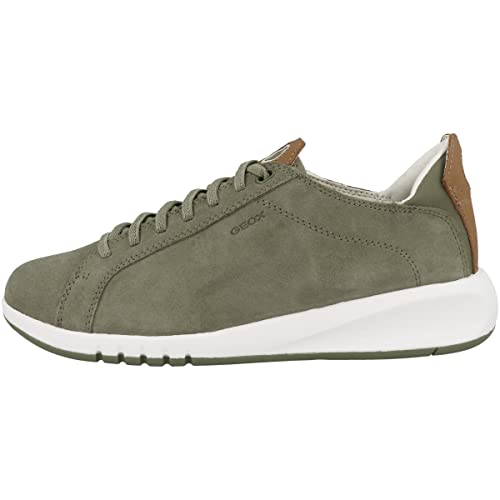 Geox D AERANTIS Sneaker, Pistachio/Camel, 35 EU von Geox