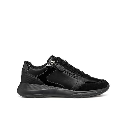 Geox Damen D ALLENIEE B Sneaker, Black, 37 EU von Geox