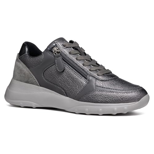 Geox Damen D ALLENIEE B Sneaker, DK Grey, 37 EU Geox Damen D ALLENIEE B Sneaker, DK Grey, 37 EU von Geox