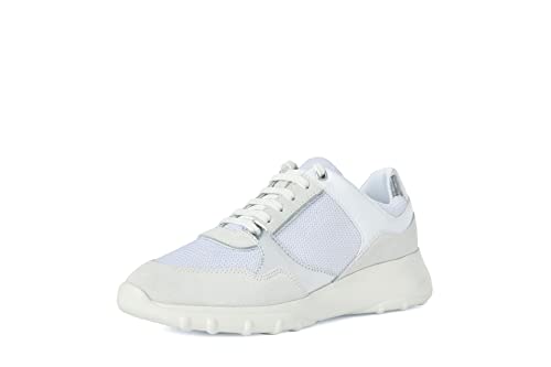 Geox D ALLENIEE Sneaker, White/Off White, 36 EU von Geox