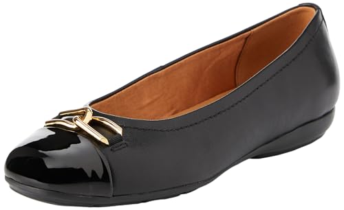 Geox Damen D ANNYTAH A Ballet Flat, Black, 37.5 EU von Geox