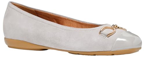 Geox Damen D ANNYTAH A Ballet Flat, Rock/LT Grey, 38.5 EU Geox Damen D ANNYTAH A Ballet Flat, Rock/LT Grey, 38.5 EU von Geox