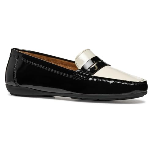 Geox Damen D ANNYTAH MOC A Moccasin, Black/Papyrus, 36.5 EU Geox Damen D ANNYTAH MOC A Moccasin, Black/Papyrus, 36.5 EU von Geox