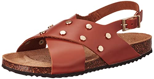 Geox Damen D BRIONIA Sandal, Light Brown, 37 EU von Geox