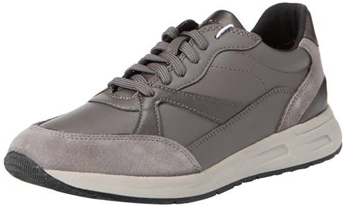 Geox Damen D BULMYA A Sneaker, DK Grey/Gun, 35 EU Geox Damen D BULMYA A Sneaker, DK Grey/Gun, 35 EU von Geox
