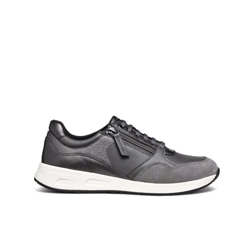 Geox Damen D BULMYA B Sneaker, DK Grey/Gun, 37 EU Geox Damen D BULMYA B Sneaker, DK Grey/Gun, 37 EU von Geox
