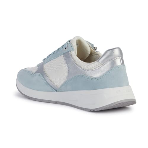 Geox Damen D BULMYA B Sneaker, LT Blue/White, 37 EU von Geox