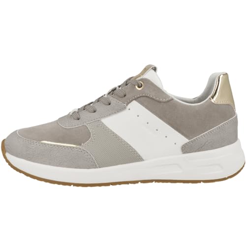 Geox D BULMYA Sneaker, Sand/Optic White, 36 EU von Geox