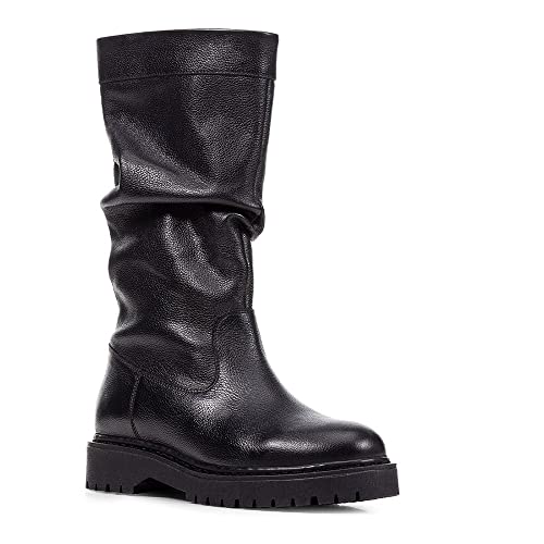 Geox Damen D Bleyze Stiefeletten, Schwarz, 37.5 EU Schmal von Geox