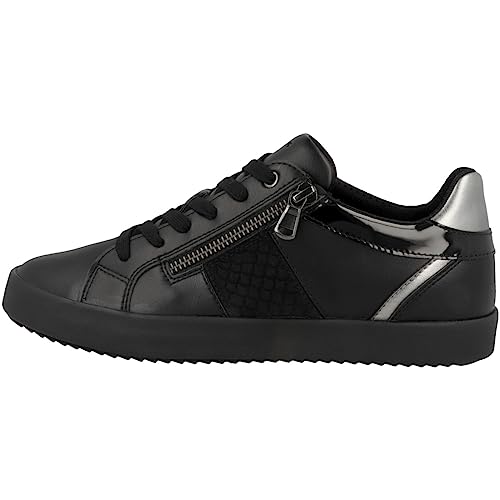 Geox Damen D Blomiee Sneaker, Schwarz, 38 EU Geox Damen D Blomiee Sneaker, Schwarz, 38 EU von Geox