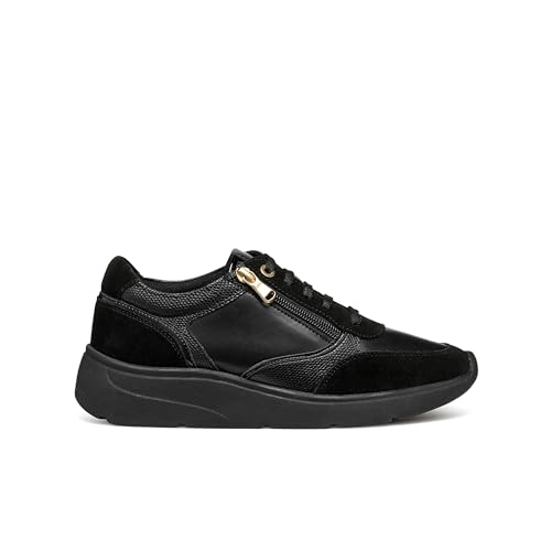 Geox Damen D CRISTAEL E Sneaker, Black, 38 EU Geox Damen D CRISTAEL E Sneaker, Black, 38 EU von Geox