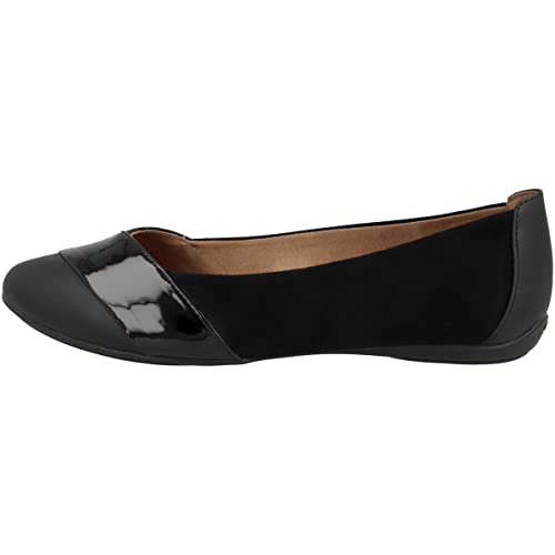 Geox Damen D Charlene Ballet Flat, Schwarz 001, 37 EU von Geox