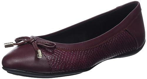 Geox Damen D Charlene C Ballet Flat, Wine, 37 EU von Geox