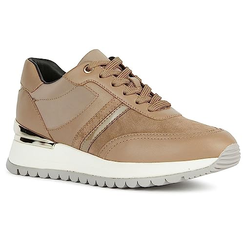 Geox D DESYA A Sneaker, DK Taupe, 38 EU von Geox